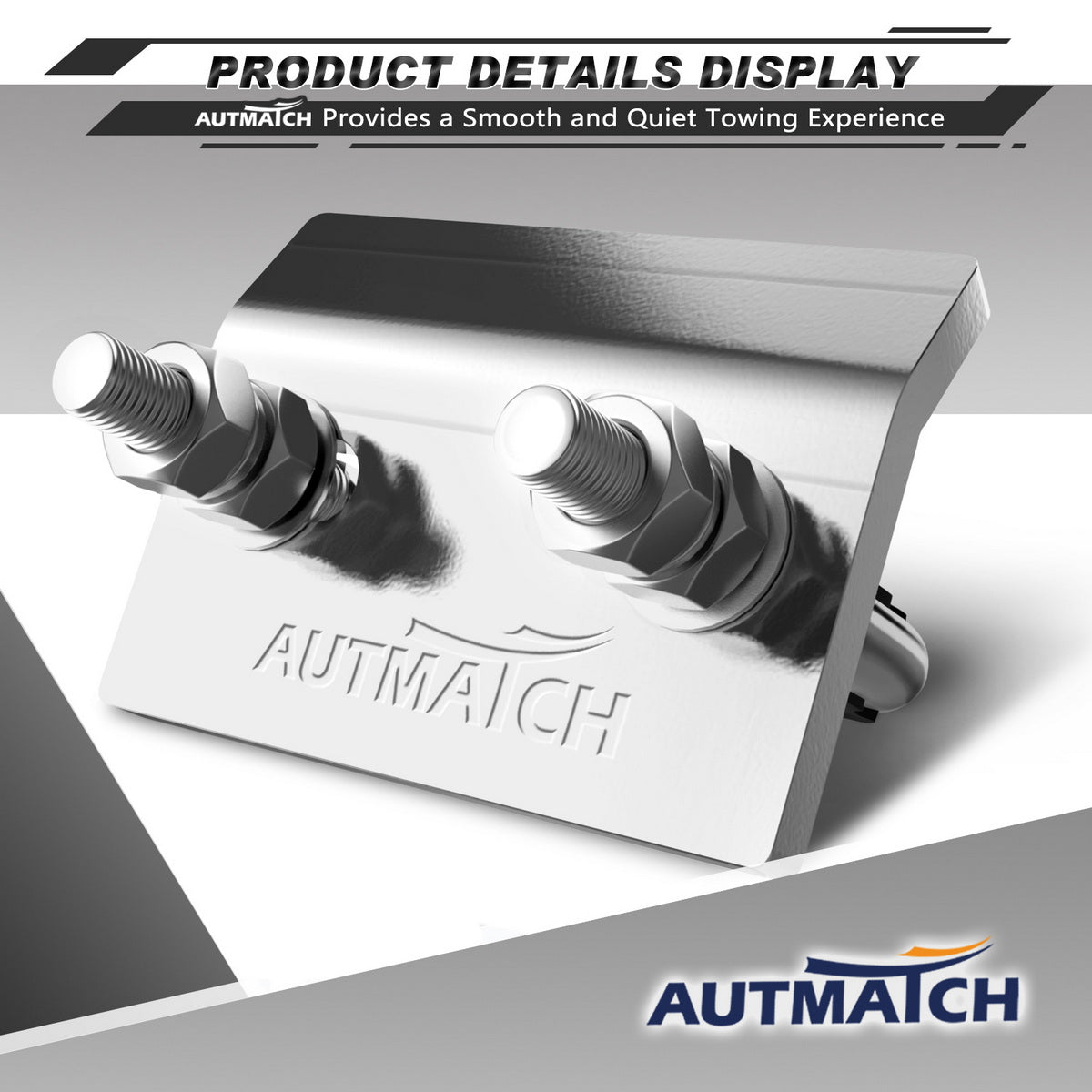 AUTMATCH Hitch Tightener Anti-Rattle Clamp Heavy Duty Steel