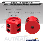 AUTMATCH Winch Cable Hook Stopper (1 Pack) Silicone Rubber Shock Absorbent Winch Stopper Red