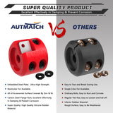 AUTMATCH Winch Cable Hook Stopper (1 Pack) Silicone Rubber Shock Absorbent Winch Stopper Red