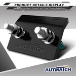AUTMATCH Hitch Tightener Anti-Rattle Clamp Heavy Duty Steel Stabilizer for 1.25 and 2 inch Trailer Hitches Teal & Black