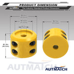 AUTMATCH Winch Cable Hook Stopper (2 Pack) Silicone  Rubber Shock Absorbent Winch Stopper Yellow