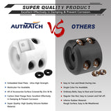 AUTMATCH Winch Cable Hook Stopper (2 Pack) Silicone  Rubber Shock Absorbent Winch Stopper White